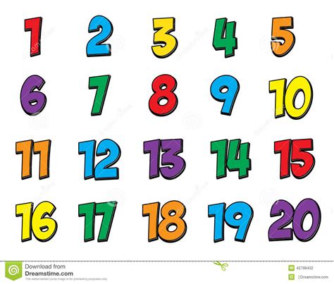 Numbers 1 20 Clipart Free Download On Clipartmag