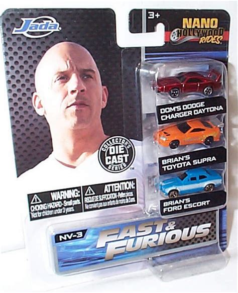 Buy jada fast and furious nano hollywood rides 3 car set doms dodge