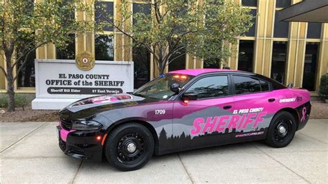 el paso county sheriff vehicle goes pink for breast cancer awareness month