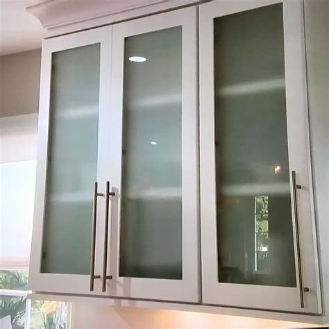 Stainless steel bathroom cabinet mirror doors vasari. White cabinets with frosted glass | White cabinets, Design ...