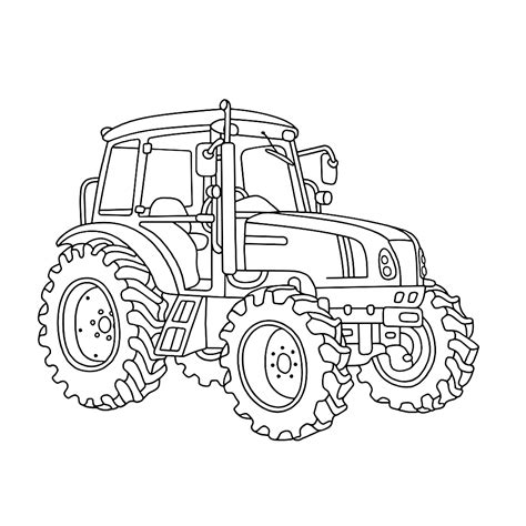 Deere Fendt Traktor Kleurplaat Trekker Kleurplaten Zum Ausmalen Trecker