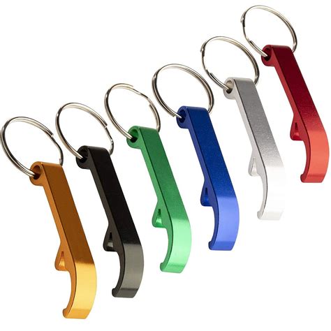 Juvale Bottle Opener Keychain 24 Pack Heavy Duty Metal Key Chains