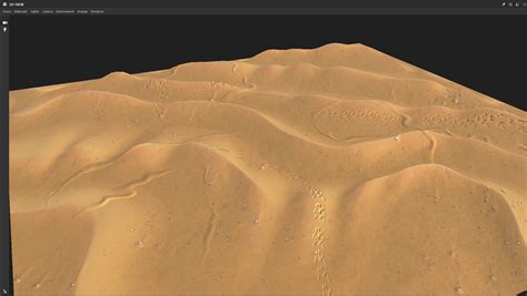 High Poly Desert Sand Dune Landscape Model 3d Model Mx