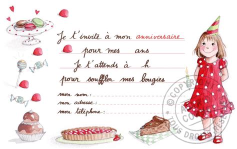 Create a coordinated set of announcements, invites, rsvps and more. Carte D'anniversaire Pour Une Petite Fille De 6 Ans ...