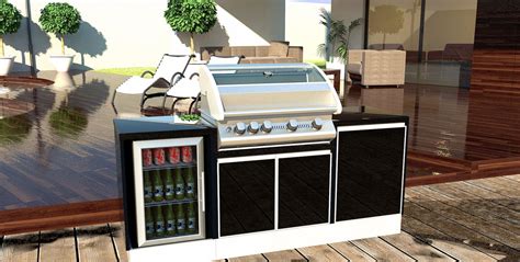 At the bbq depot, kitchen islands can be made to order and we can help design the perfect customized island that you have always dreamed of having. Lawson DIY Outdoor BBQ Kitchen with Bar Fridge - Alfresco ...