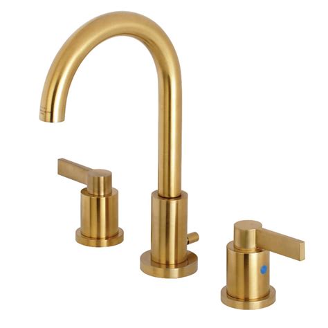 Aquabrass is the number one leader in beautiful kitchen, baths and faucets. Kingston Brass Nuvo 8 in. Widespread 2-Handle High-Arc ...