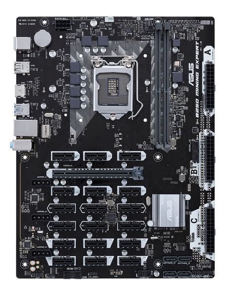 With 18 pcie x1 and one pcie x16 slots on board, plus three zoned atx12v power connectors, b250 mining expert lets you run up to 19 nvidia or amd gpus* in parallel to max out. SP Digital.cl: Placa Madre ASUS B250 Mining Expert LGA ...
