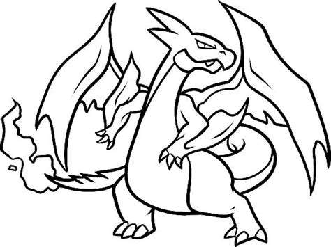 Free Printable Mega Charizard X Coloring Deannesunny