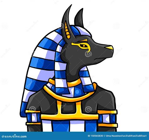 The Egyptian God Anubis Stock Illustration Illustration Of Clip