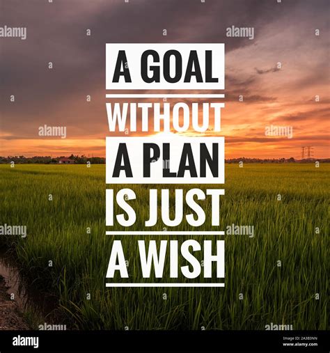 Motivational And Inspirational Quote A Goal Without A Plan Is Just A