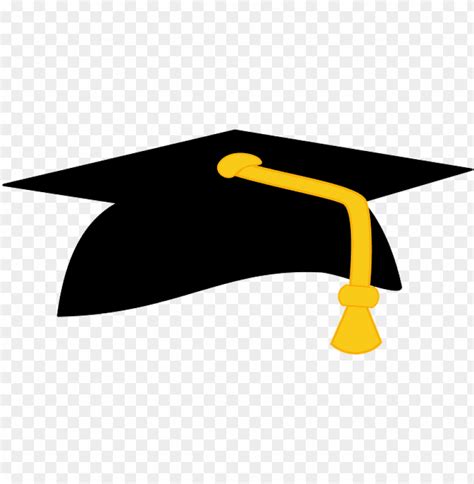 Black And Gold Graduation Cap Png Image With Transparent Background