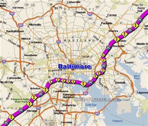 Baltimore Map Travelsfinderscom