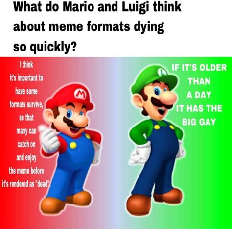 Meme Formats Mario Bros Views Mario Says Know Your Meme