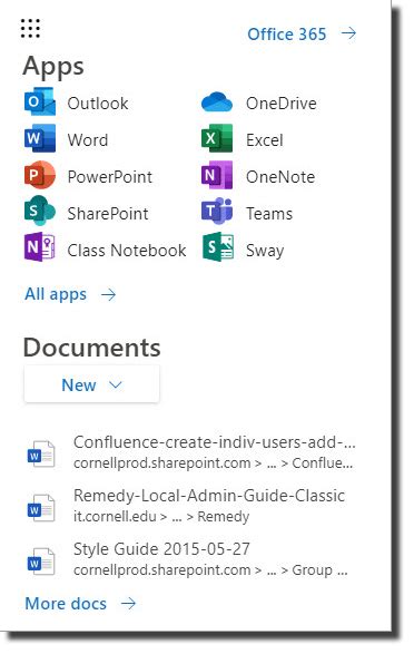 Work With The Office 365 App Launcher Itcornell