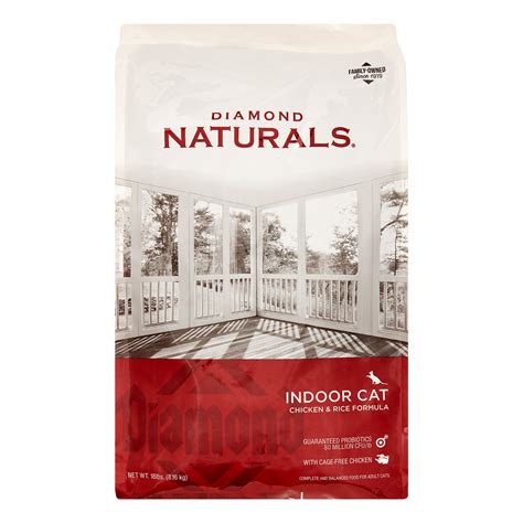 Diamond Care Natural Indoor Cat Dry Cat Food 18 Lb