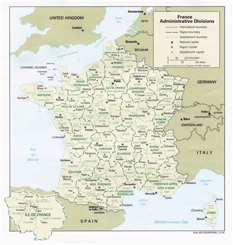 Map Of France Administrative Divisions Online