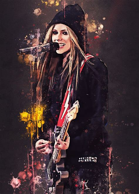 Avril Lavigne Poster By Ru Ke Displate
