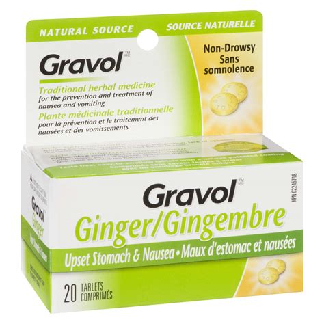Gravol Ginger 20 Tablets Powells Supermarkets