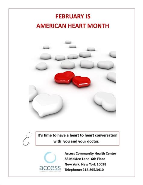 February Is American Heart Month Join Access Community Health Center