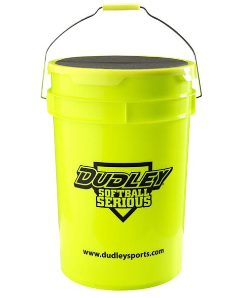 6-GALLON DUDLEY SOFTBALL BUCKET WITH PADDED LID | Spalding