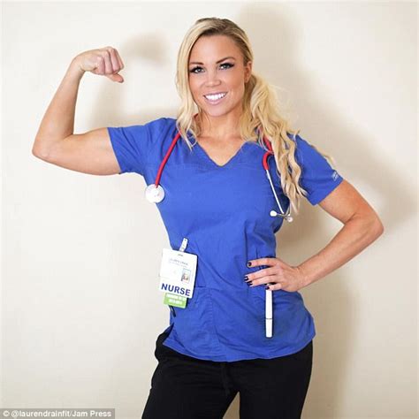 Florida Woman Lauren Drain Dubbed Worlds Hottest Nurse Daily Mail