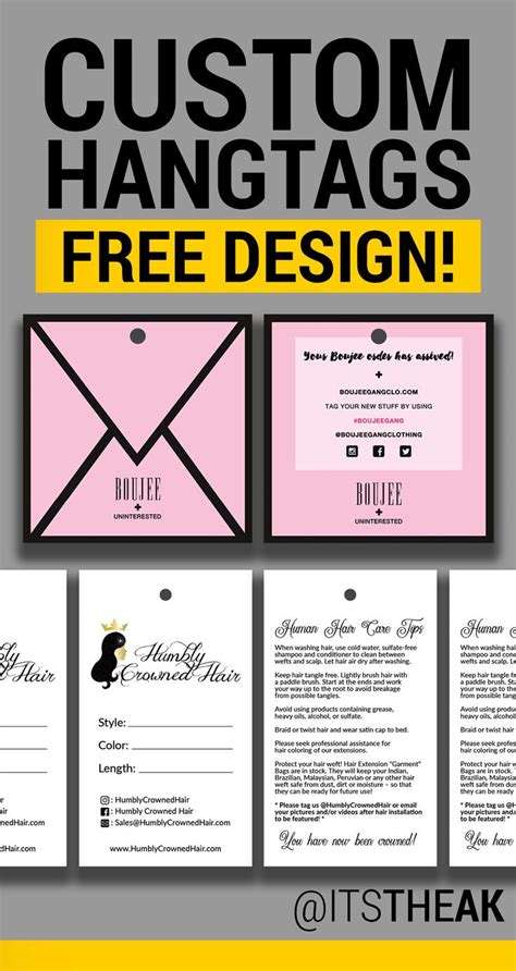 But, have you been oiling your hair the right way? Rectangle Hang Tags - Customized For Your Brand - Hair ...