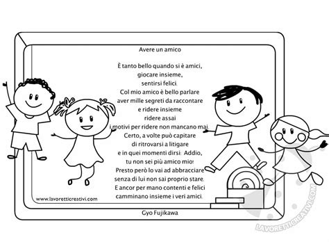 Se può facilmente farcela, offrigli qualcosa di più complicato. Filastrocca sull'amicizia per bambini - Lavoretti Creativi