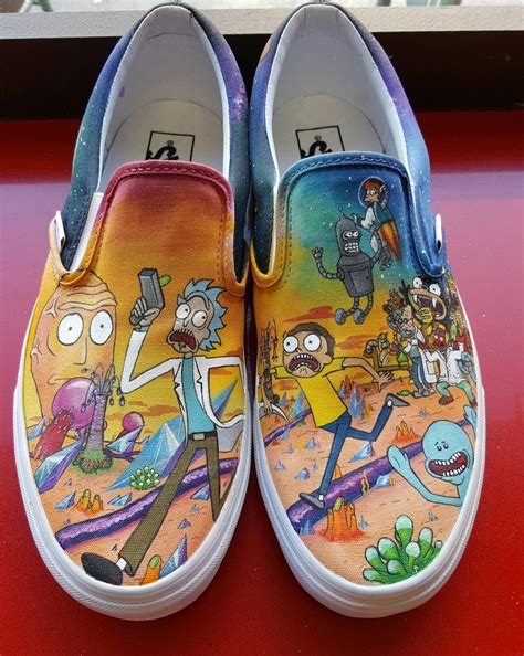 Custom nike air force one, rick and morty,custom #sneakers , custom shoes , custom nike ,custom kicks ,hand painted. My girlfriend made me a pair of Rick and Morty + Futurama ...
