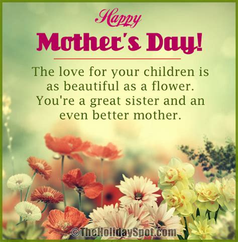 Mothers day card for sister. Mother's Day Greeting cards for sisters and sisters-in-law