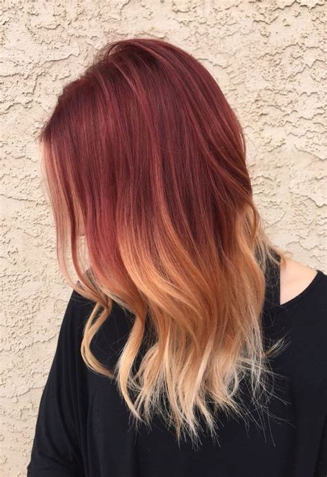 18 Striking Red Ombre Hair Ideas Popular Haircuts