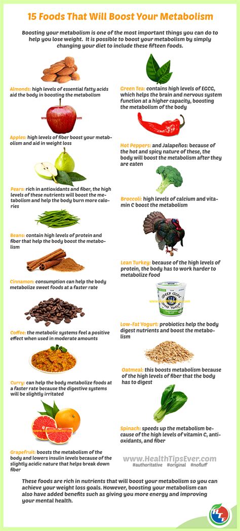 Best 15 Foods That Will Boost Your Metabolism Health Tips Ever Magazine