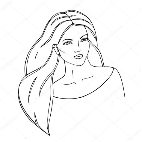 Female body line art, woman outline drawing, hands and face, feminine art print, scandinav home decor, one line drawing. Female Face Drawing Outline at GetDrawings | Free download