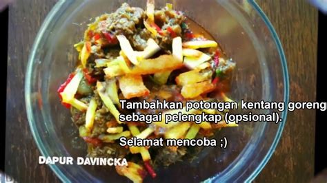 Irisan tipis cabai merah besar (buang biji) akan . Resep Sambal Goreng Daging Sapi Khas Makassar - YouTube
