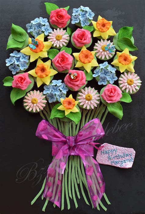 Send beautiful flowers for birthday that special someone can be showed love on the day of her birthday by the bouquet of red roses. Beautiful Cupcake Flower Bouquet - CakeCentral.com