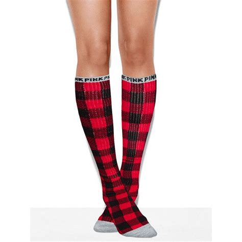 Pink Knee High Socks Set 20 Liked On Polyvore Featuring Intimates