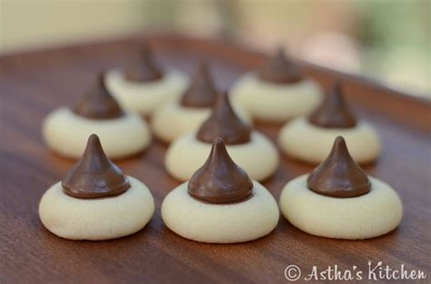 Thumbprint Cookies With Hersheys Kisses Eggless Asthas Kitchen
