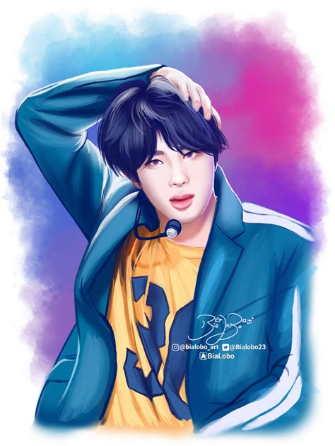 •credits to the creators/owners of the. Jin BTS Fanart byBiaLobo by BiaLobo on DeviantArt