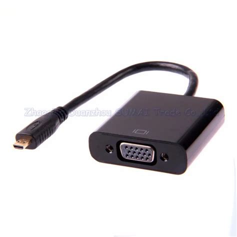 Micro Hdmi To Vga Cable Micro Hdmi Male To Vga Female Cable 22cm With