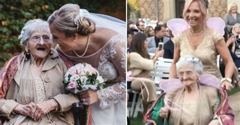 86 year old grandma asked to be fairy flower girl at her granddaughter s wedding