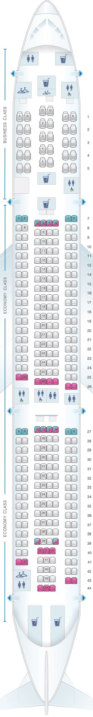 Seat Map China Airlines Airbus A330 300 Config 1 Seatmaestro