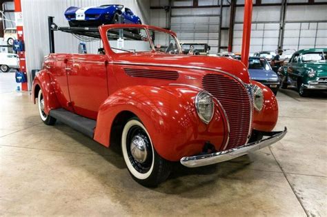 Болотные солдаты (1938) ссср 480р. 1938 Ford 740 3852 Miles Red Convertible Flathead V8 3 ...