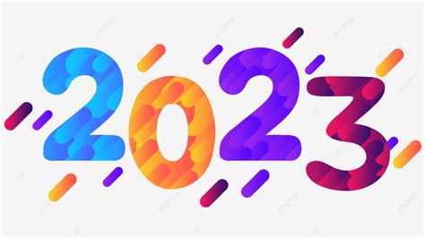 Happy New Year 2023 Hd Transparent 2023 New Year Colorful Font 2023