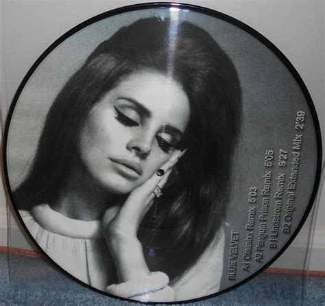 Lana Del Rey Blue Velvet 12 Vinyl Picture Disc Single Remix Import New
