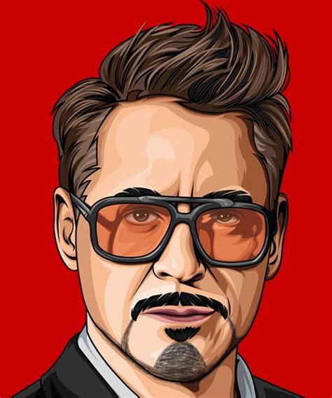 How To Draw Robert Downey Jr Vector Portrait In Adobe Illustrator Cc