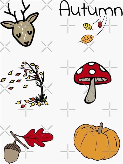 Autumn Sticker Pack Sticker By Tristahx Redbubble