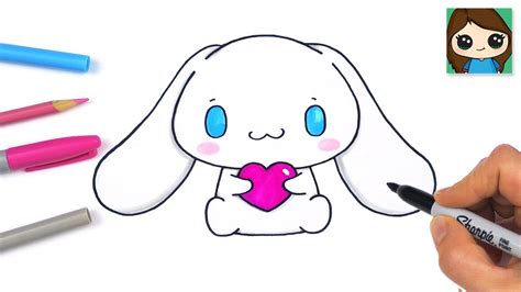 How To Draw Cinnamoroll Love Holding A Heart Easy Sanrio Youtube