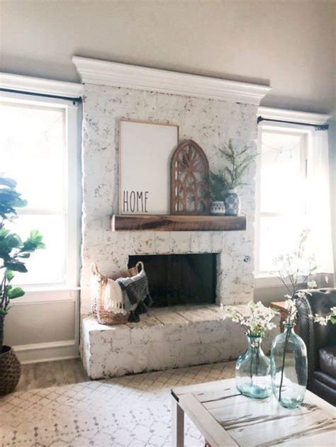 25 Chic Whitewashed Fireplaces For Your Home Shelterness