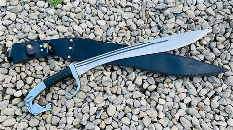 Forged High Carbon Steel Greek Kopis Short Sword With Horse Head Handle