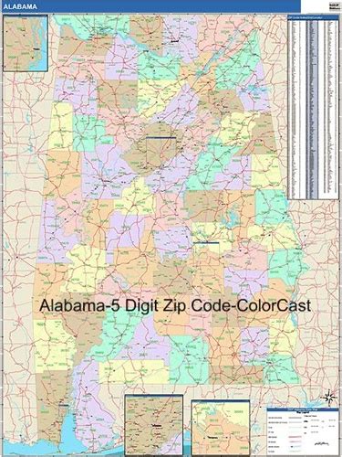 Alabama Zip Code Map From