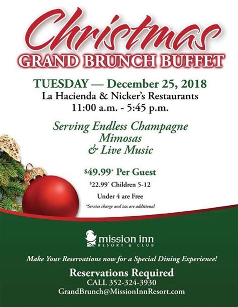 Christmas Grand Brunch Buffet At Mission Inn Resort And Club10400